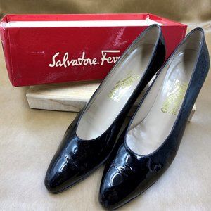 Salvatore Ferragamo Rio Nero PatentCalf Sz 11AAAA
